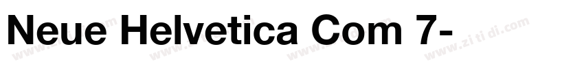 Neue Helvetica Com 7字体转换